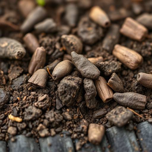 Close-up of healthy, well-prepared garden soil with visible organic matter